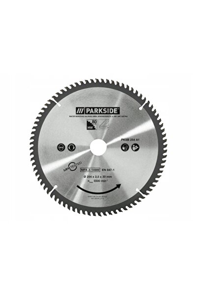 PARKSIDE DISC DE TĂIAT LEMN PKSB A1 254 MM 80 DINDĂNE