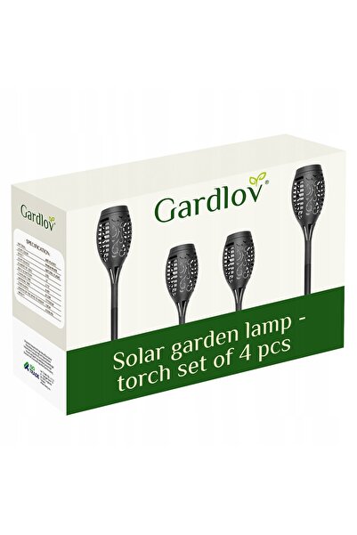 Gardlov Set torțe solare de grădină 4 buc. 23560