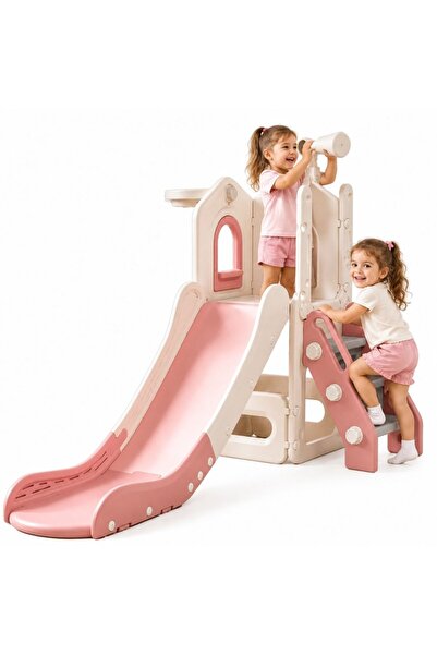 Nichiduta Garden Παιδική τσουλήθρα Sky Bear Pink, εργονομική δομή, με μίνι κα...