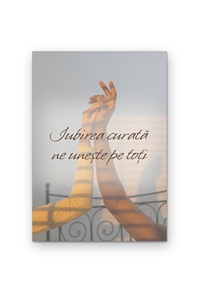 OEM Poster Cardboard 250g A4 Wall Art with Quote Pure love unites us all, Wal...