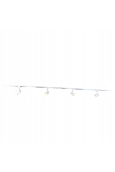 QAZQA Spoturi de tavan Yade LED GU10 sistem pe șină alb kit 4 lămpi