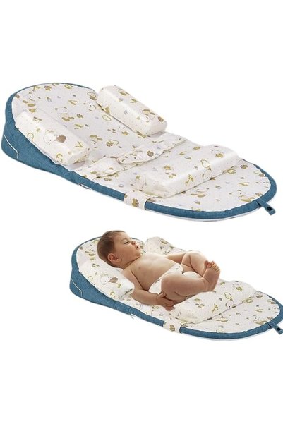 GENERAL Baby Lounger, Baby Sleeping Nest, Anti-Reflux Pillow, 30° Inclined Tr...