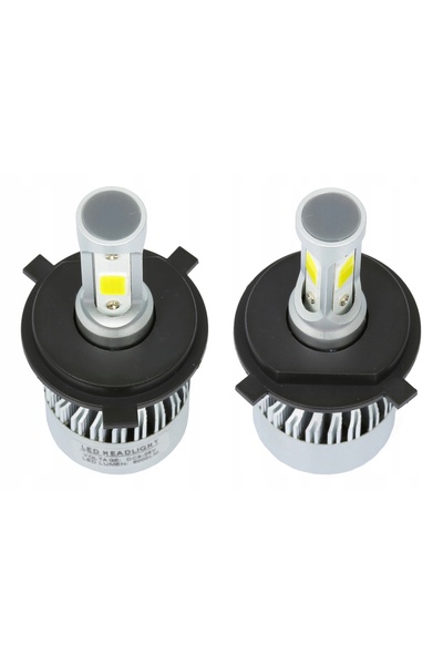 Interlook Becuri LED auto H4 16000lm S2 72W 12V 24V CANBUS cu ventilator 2 bu...
