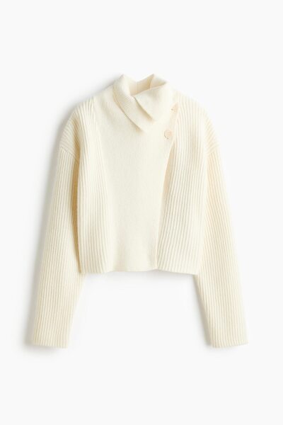 H&M Yün Karışımlı Anvelop Hırka