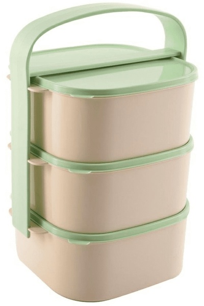 Orion Cutie de prânz cu 3 recipiente pentru transportul alimentelor 3.45L