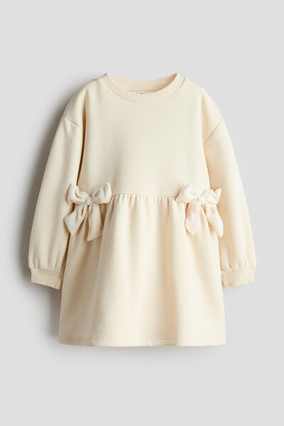 H&M Fiyonk Detaylı Sweatshirt Elbise