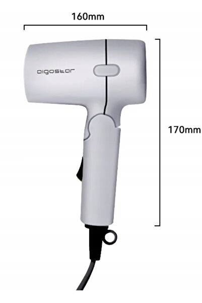 AIGOSTAR Uscător de păr turistic pliabil 1200W