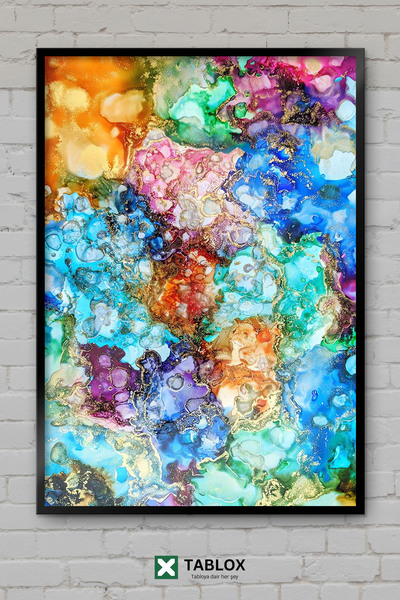tablomaxtbx Galaxy Galaxy Space Art Poster Minimalistički zidni dekor Uramlje...