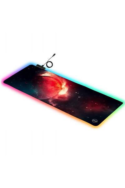 Appio Mousepad de gaming iluminat RGB colorat LED Mare XXL