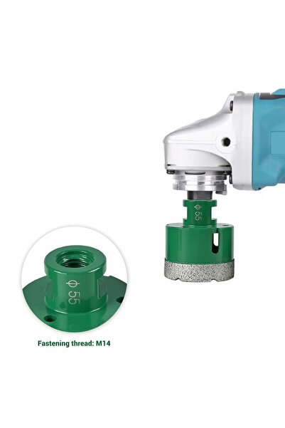 NO BRAND Set de freze diamantate pentru găuri, 7 bucăți, 20–100mm, pentru gre...