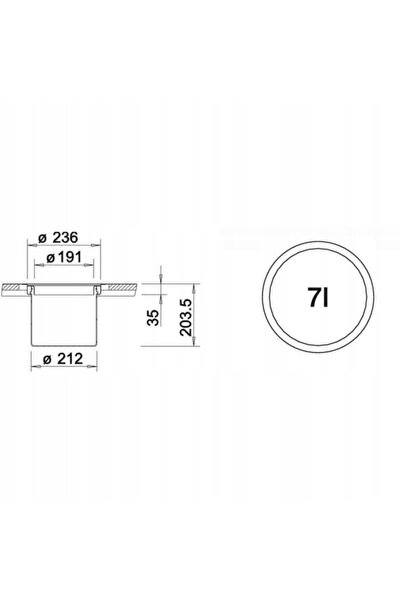 Blanco Colector de deșeuri Solon-IF 512471 7L