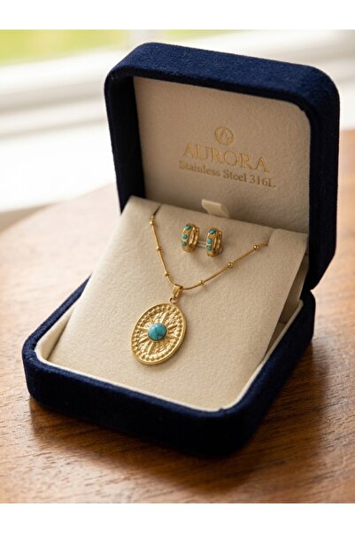 İNN JEWELLERY 316 L Çelik Kolye Vintage Figürlü Renk Atmaz
