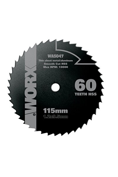 WORX Disc pentru metal și aluminiu wa5047 115mm 60T