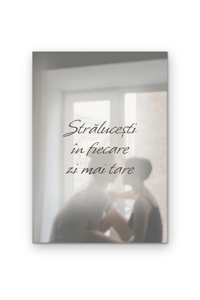 OEM Poster Carton 250g A4, Citat Motivational Stralucesti in fiecare zi mai t...