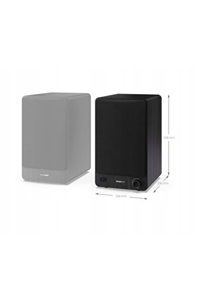Sharp Boxe coloană CP-SS30 Negru (2 buc)