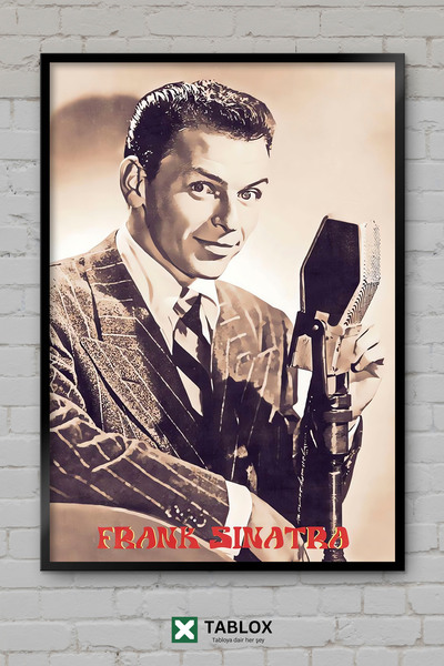 tablomaxtbx Frank Sinatra Pevač Džez Muzika Klasični Okvir Izgled Dekorativna...