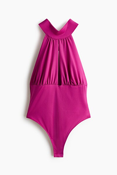 H&M Pencereli ve Boyundan Bağlı Body