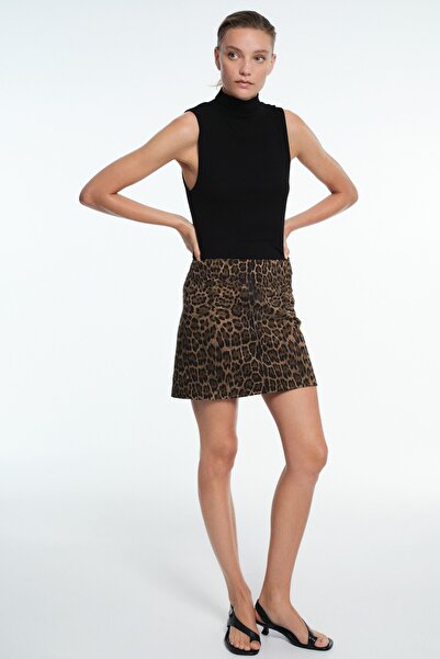 H&M Gabardin Mini Etek