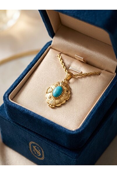 İNN JEWELLERY 316 L Çelik Kolye Vintage Burgu Figürlü Renk Atmaz