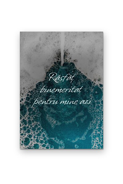OEM Poster Carton 250g A4 Răsfăț binemeritat pentru mine azi, Mesaj Motivatio...