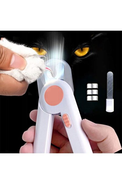 NO BRAND Unghiere pentru câini, pisici, animale de companie, cu LED și capac ...