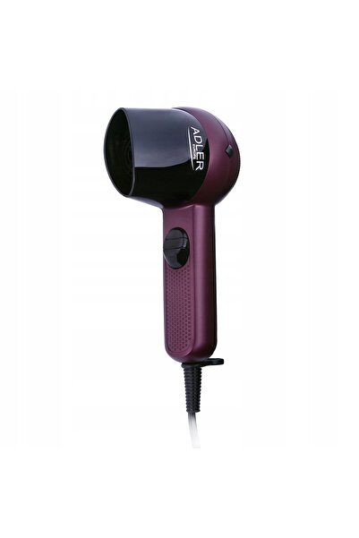 adler Uscător de păr de călătorie turistic 1400W, cu concentrator, 2 trepte d...
