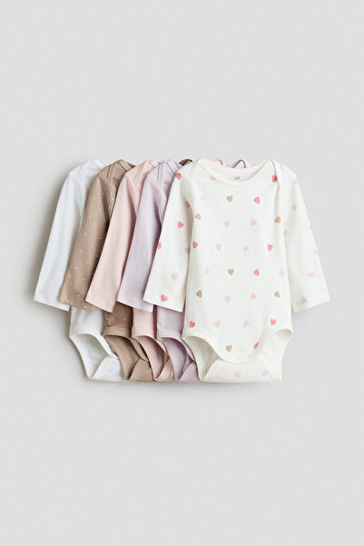 H&M 5'li Zarf Yakalı Body