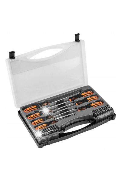 NEO Tools Șurubelnițe și set de biți pentru șurubelniță 27 bucăți 04-197