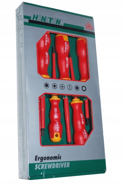 Honiton Șurubelnițe izolate 6 bucăți set șurubelnițe electrician 1000V VDE H-053