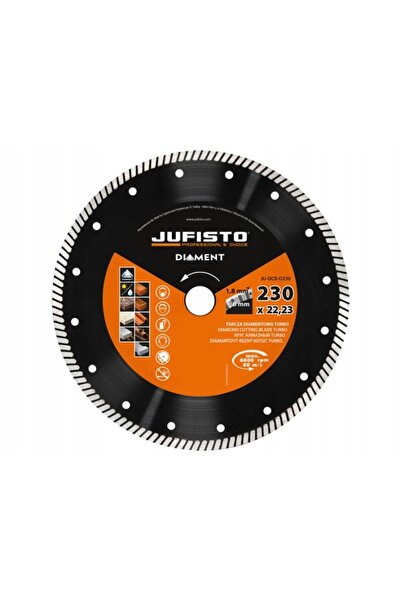 NO BRAND Set discuri diamantate 230mm turbo 5 bucăți cu ochelari de protecție...