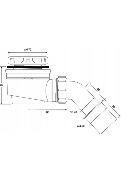 McAlpine SINK BLOWN SLOW DRAIN 40/50 OȚEL INOXIDABIL HC252570B