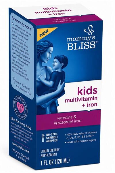 Mommys Bliss Kids Multivitamin + Iron Çocuklar İçin Multivitamin ve Demir Takviyesi 120 ml