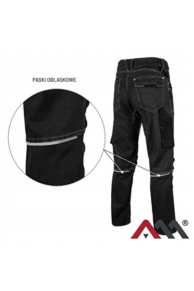 art.mas Pantaloni de lucru Blugi Blugi elastici Slim fit ODBLASK BHP Elastic 3XL