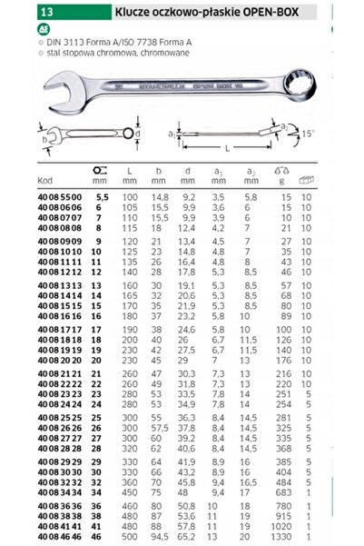 STAHLWILLE Cheie fixă de 18 mm