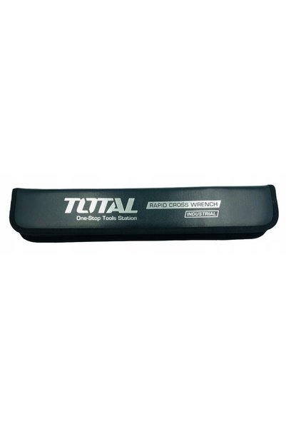 TOTAL Cheie de roți pliabilă cu husă, tip cruce, 17-19-21-23mm, solidă și rez...