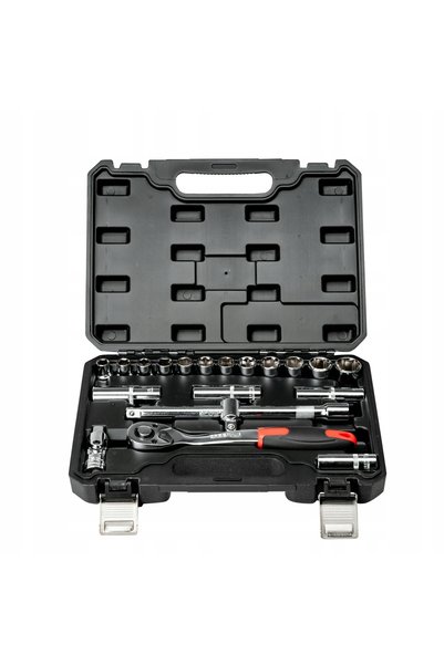 PRO Set de chei tubulare cu clichet 1/2, 20 piese