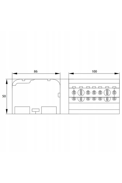 Bemko Bloc de distribuție 230 V IP20 125 A
