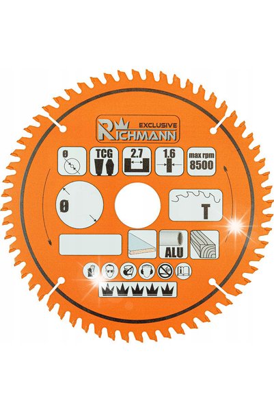 richmann FERĂSTRĂU CIRCULAR CU PLĂCUȚE WIDIA PENTRU LAMINAT, ALUMINIU, LEMN, ...