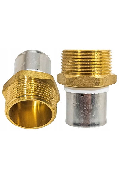 Vesbo Fiting flexibil PEX PERT ALUPEX pentru sertizare, 32 x 1 1/4 țoli, clem...