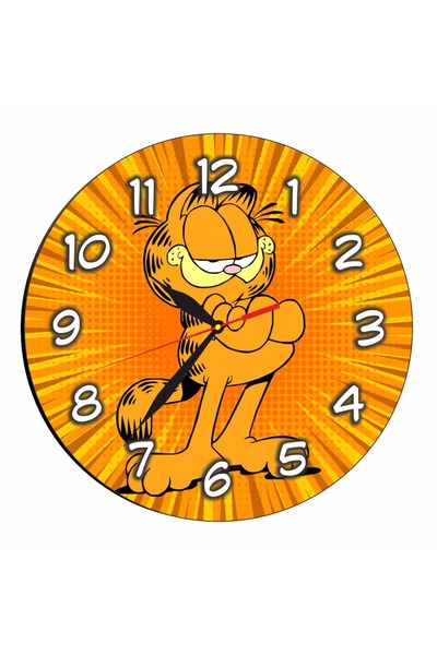 OEM Ceas Disney Garfield, Lemn, 30 cm, CSDUV164