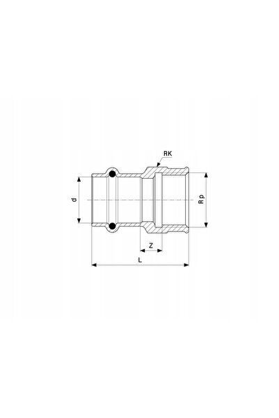 DIAMOND MUFA ZAPRASOWYWANA 1 " x 28 CONECTOR VIEGA PROFIPRESS CUPRU CU PENTRU...