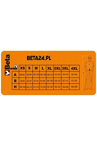 Beta Șorturi de lucru 7901E Mărimea XS