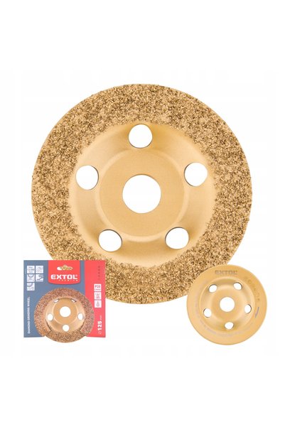 Extol Disc diamantat de tăiere și șlefuire de 125mm P20 pentru beton și lemn ...