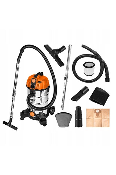 NEO Tools ASPIRATOR DE PRAF USIOR ȘI UMED 1600W 35L PENTRU GIPS + ACCESORII 0...