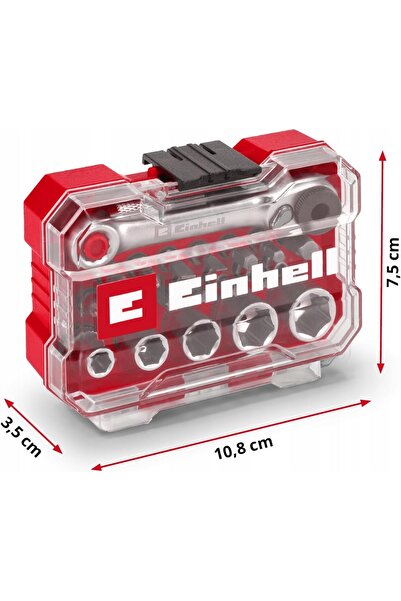 Einhell Set de 21 de piese: biți și capete tubulare cu clichet 1/4 " 25mm XS-...