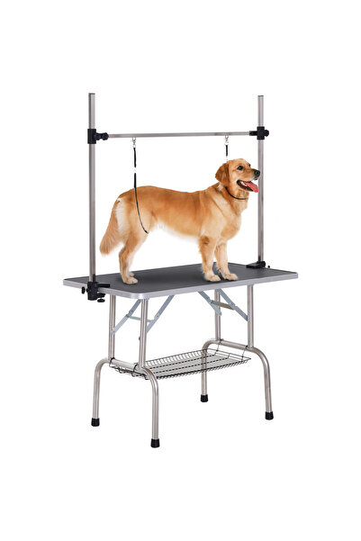 Generic Brand Masă de toaletare pentru animale de companie, reglabilă pe înăl...