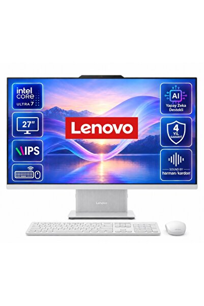 LENOVO 27ILL11 Intel Core U7-256V 16GB 512GB SSD 27'' FHD W11P Beyaz Aı-Powered AIO Bilgisayar