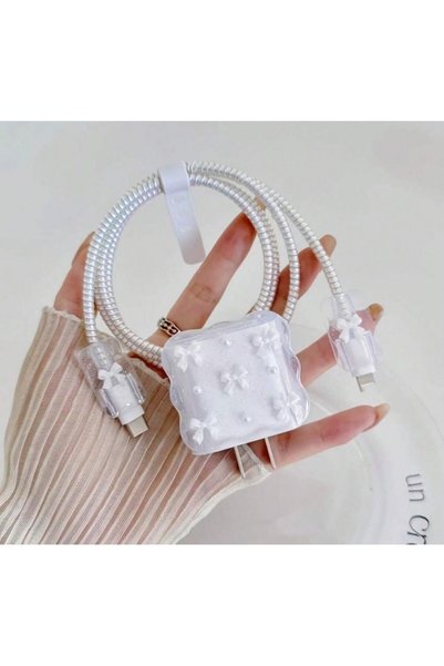 ZB Aksesuarda Moda Iphone 18w/20w Uyumlu Şarj Aleti Kılıfı, Şarj Kablosu Örme...