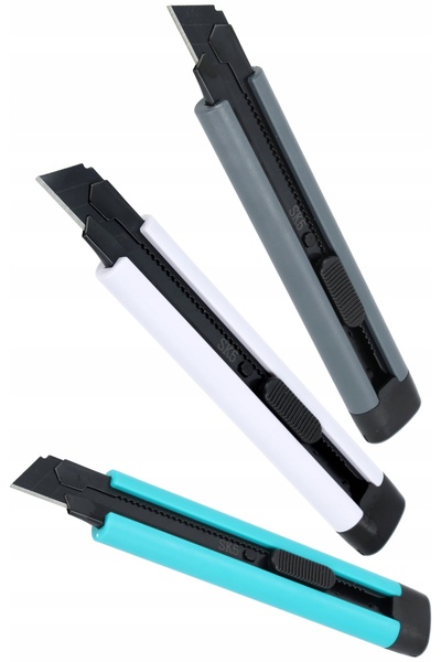 drel Cuțit pentru tapițerie 18mm + 3 lame pliabile negre SK5 CUTIE 36 bucăți