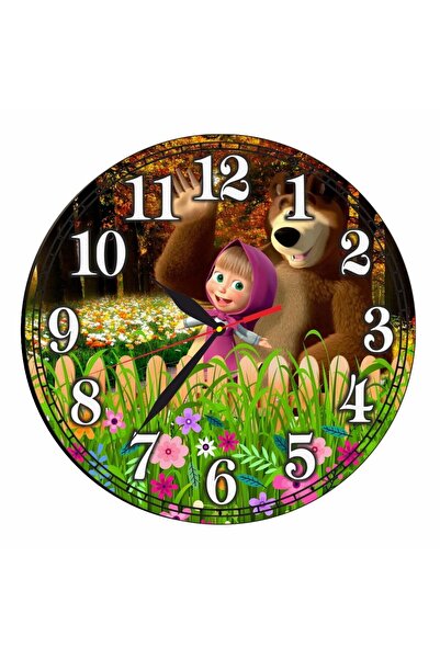 OEM Ceas Disney, Mașa și Ursul, Lemn, 40 cm, CSDUV069